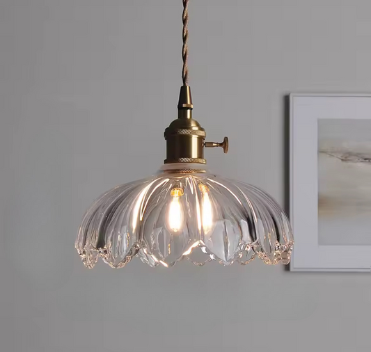 Stained glass pendant light, front picture