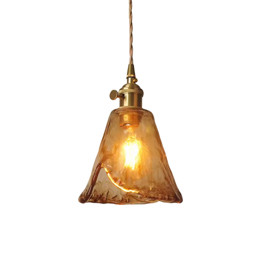 Chelsea Stained Glass Pendant Light - Cone