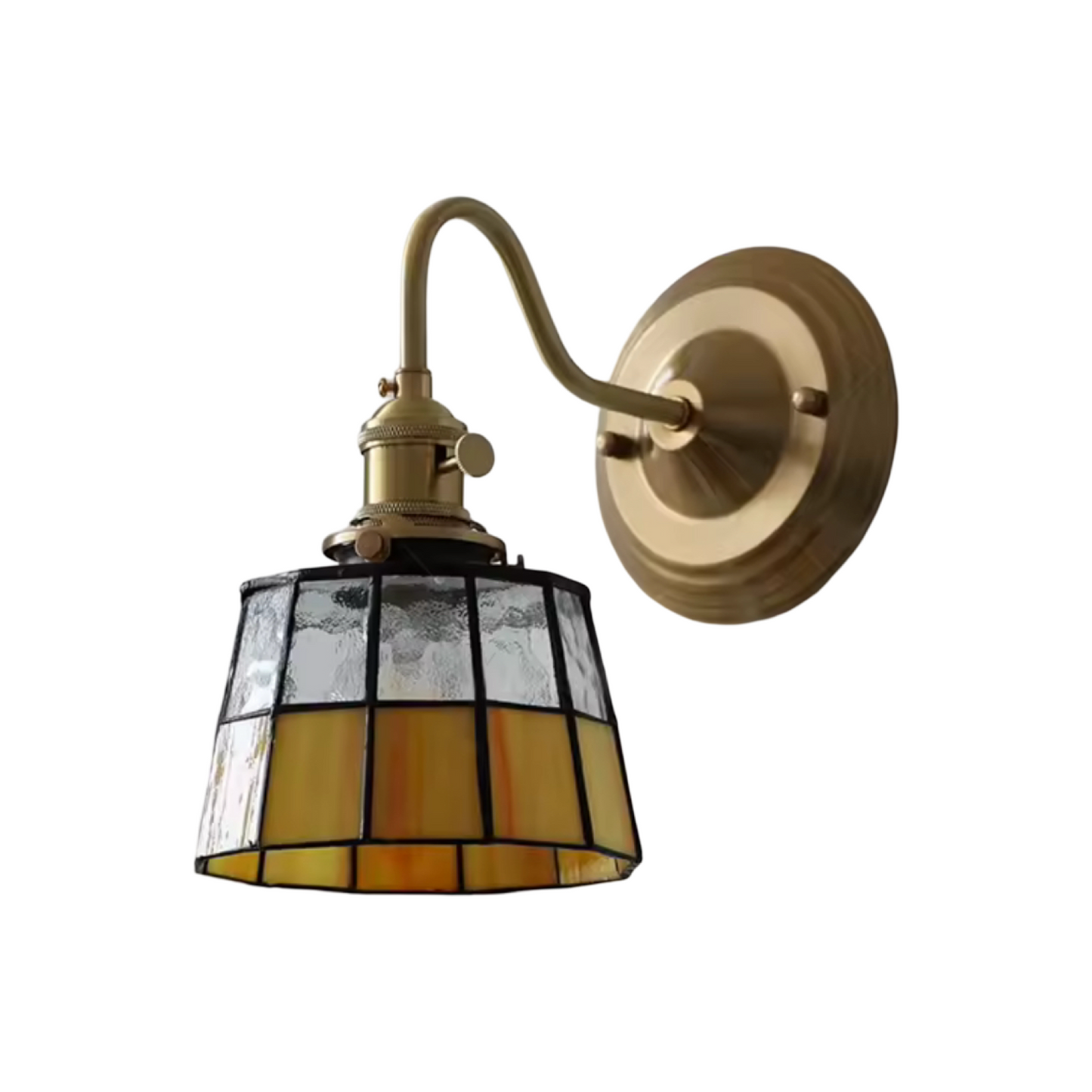 Vivian Stained Glass Wall Light - Orange