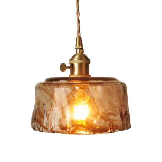 Chelsea Stained Glass Pendant Light - Round
