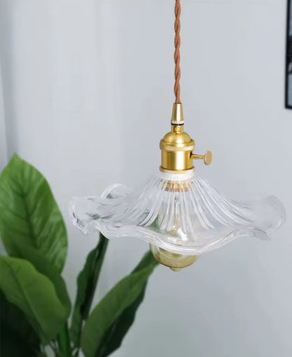 Stained glass pendant light, above picture