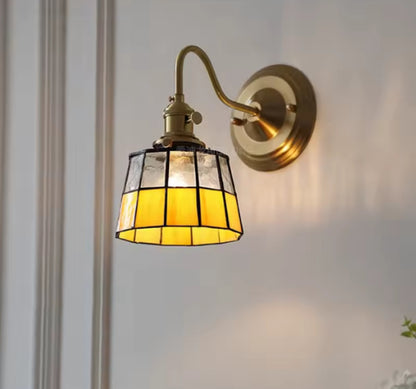 Vivian Stained Glass Wall Light - Orange