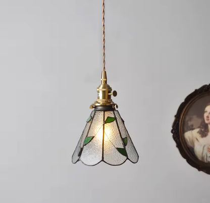 Stained glass pendant light, front picture