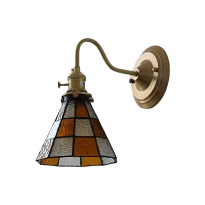 Florence Stained Glass Wall Light - Red