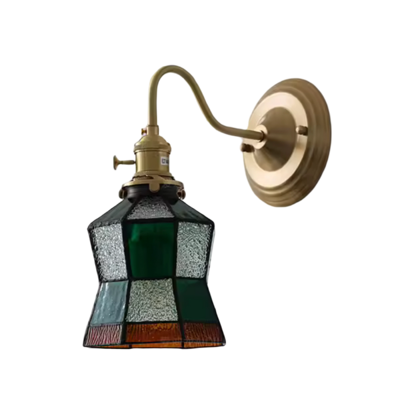 Florence Stained Glass Wall Light - Green