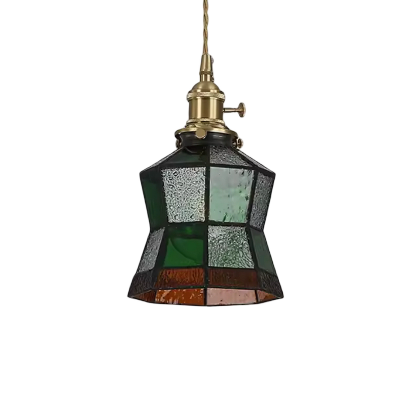 Florence Stained Glass Pendant Light - Green