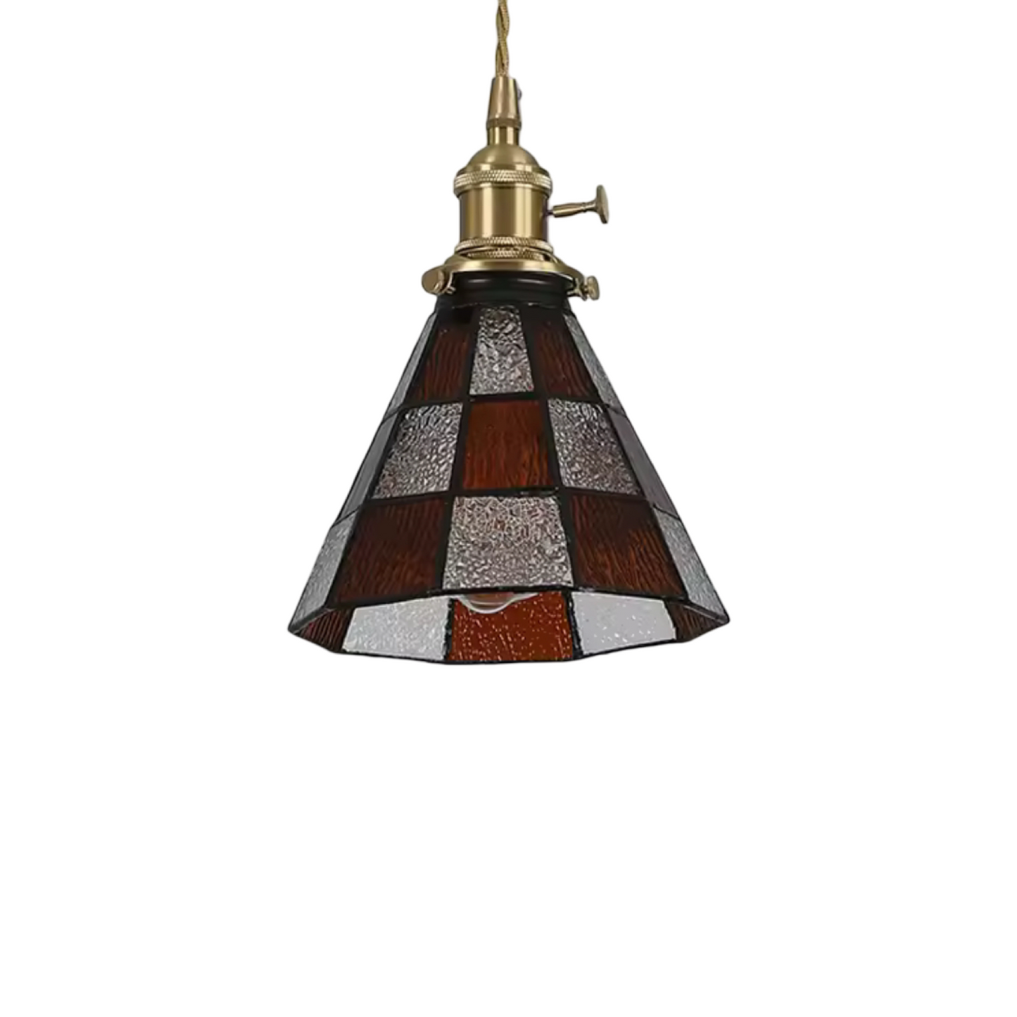 Florence Stained Glass Pendant Light - Red