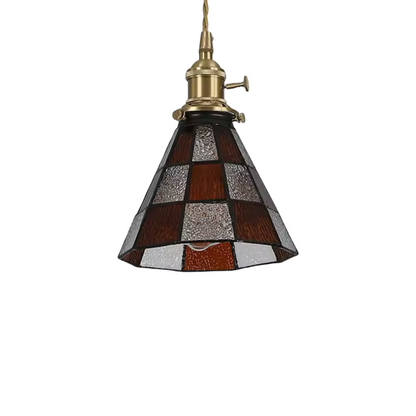 Florence Stained Glass Pendant Light - Red