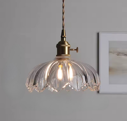 Stained glass pendant light, front picture