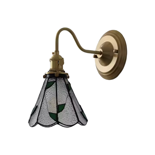 Florence Stained Glass Wall Light - White