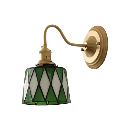 Vivian Stained Glass Wall Light - Green