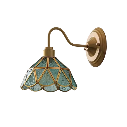 Grace Stained Glass Wall Light - Blue