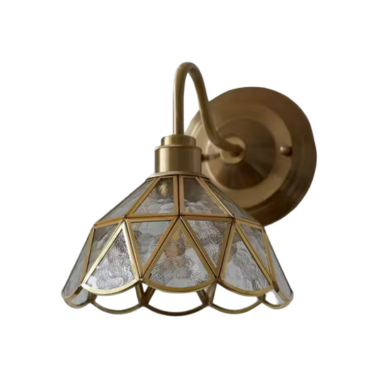 Grace Stained Glass Wall Light - Clear